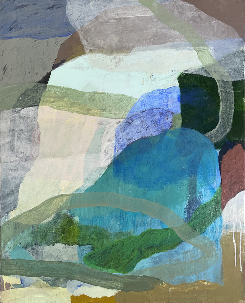 Angourie Rocks, 2021, acrylic on canvas, 97 x 77cm