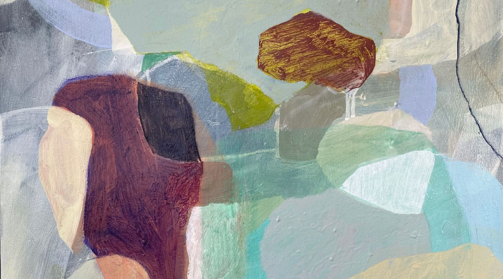 Repair Patchwork, 2022, acrylic on canvas, 81.5 x 72cm